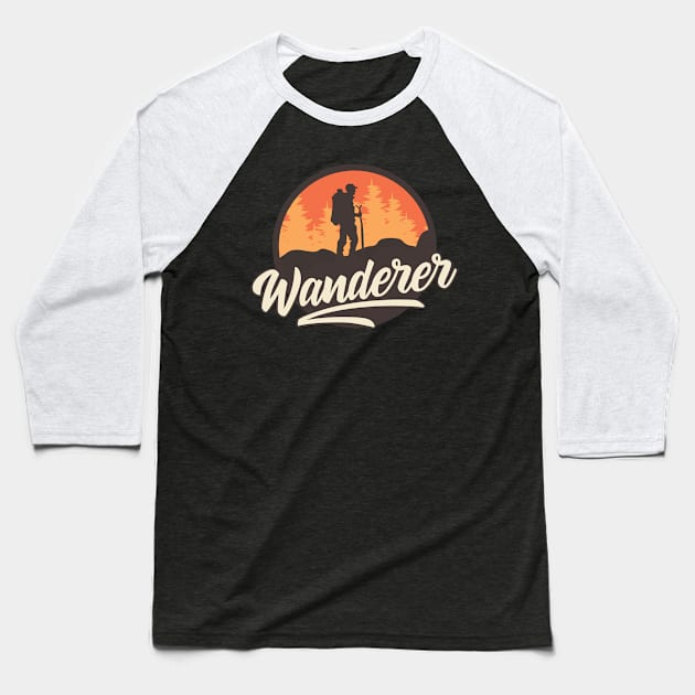 WANDERER Baseball T-Shirt by KAESWARI